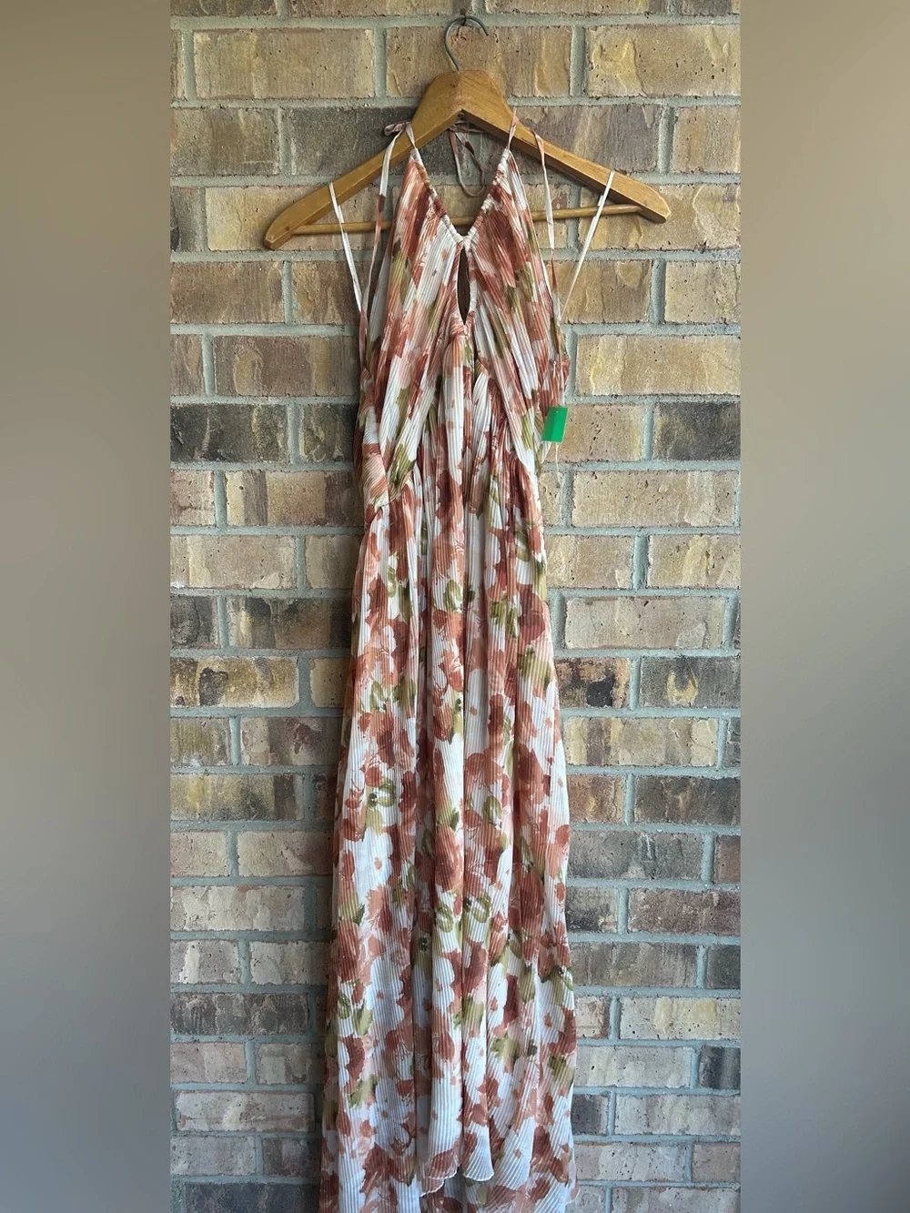 Abercrombie & Fitch Floral Halter Maxi Dress  Women's Size Large